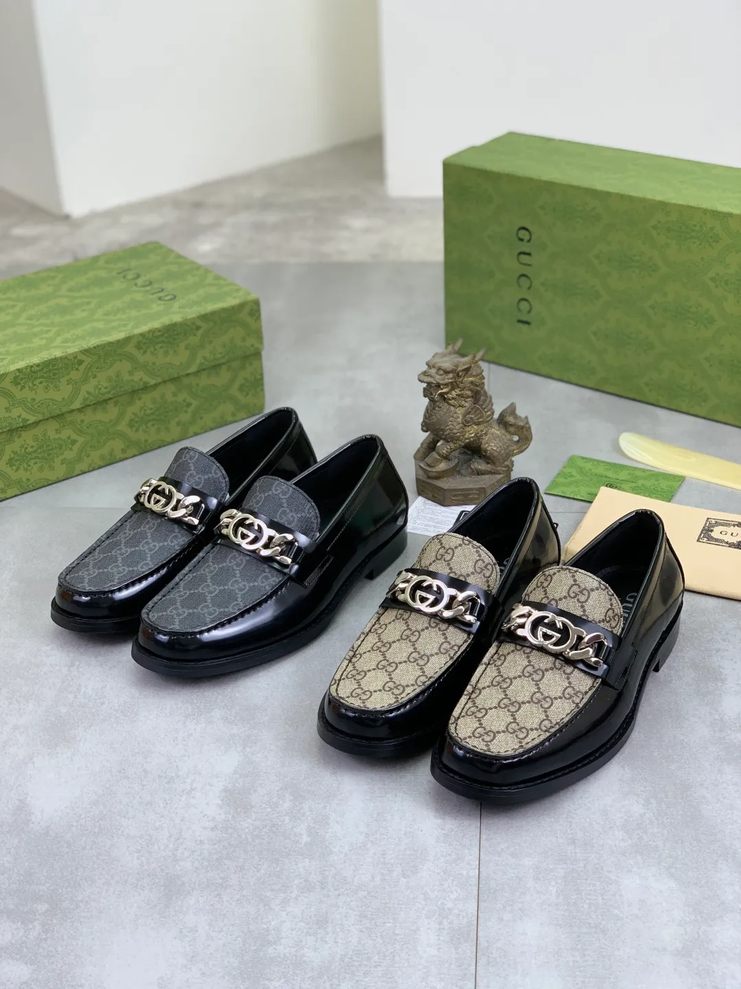 Men's men's shoes 💰P480 [New style] Water-dyed cowhide 💰💎💎💎 [Gucci] GUCCI high-end men's formal business leather shoes, original order 1:1 authentic goods! Original imported high-end open-edge beaded calfskin, original metal buckle, imported first-layer cowhide lining for feet, original outsole, men's shoe size: 38-45, 2️⃣ colors available